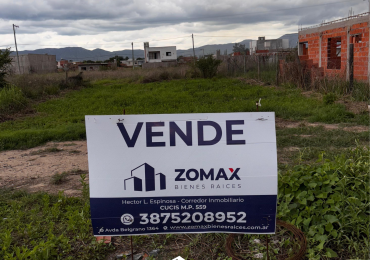 TERRENO EN VENTA - ZONA SUR- BARRIO E. FALU